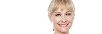 woman with dentures smiling in glenmonth ny 