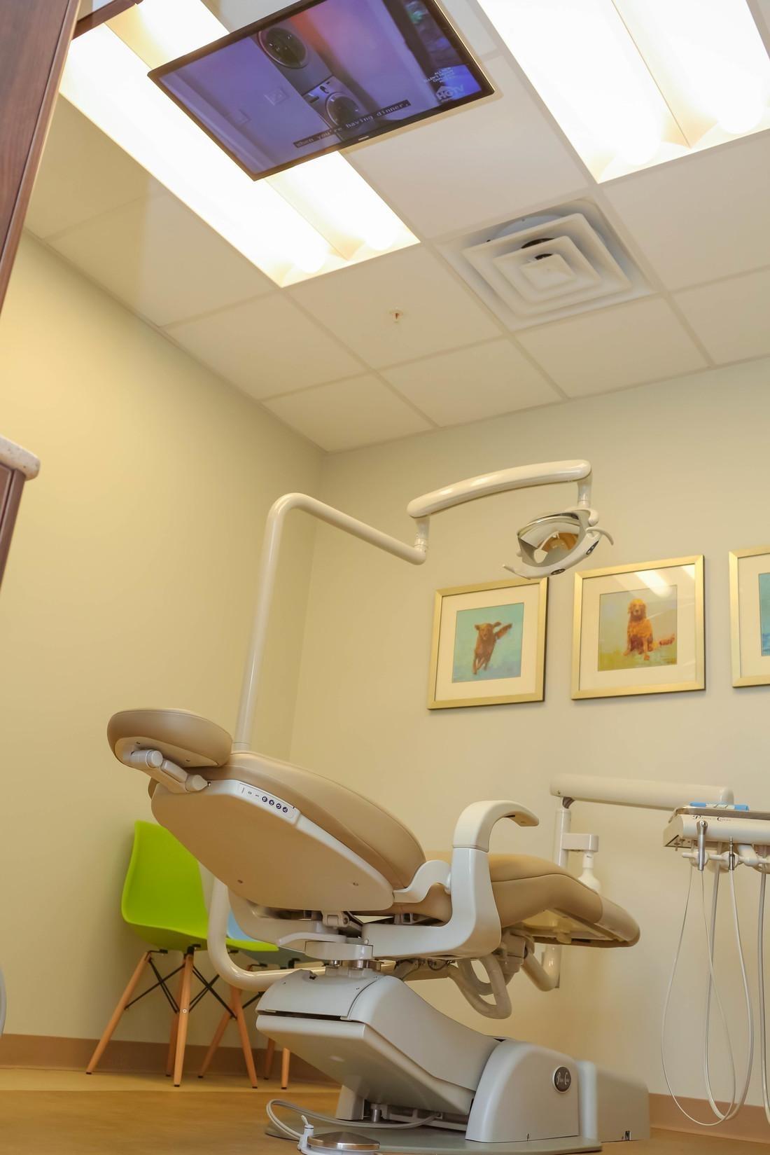 Exam Room with TV Exam room with a TV at Bethlehem Town Family Dental in Glenmont, NY