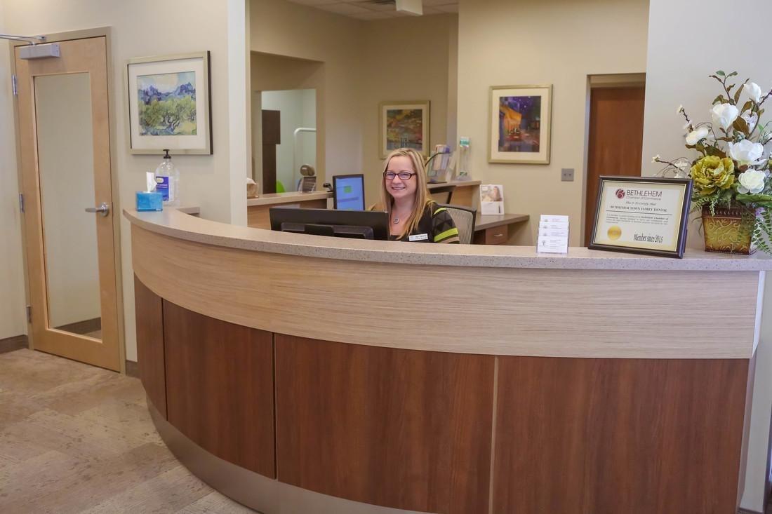 Front Desk The front desk at Bethlehem Town Family Dental in Glenmont, NY